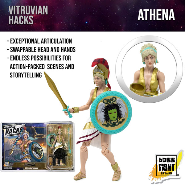 Boss Fight Studio Vitruvian H.A.C.K.S. Athena Goddess of Wisdom 1:18 Scale Action Figure